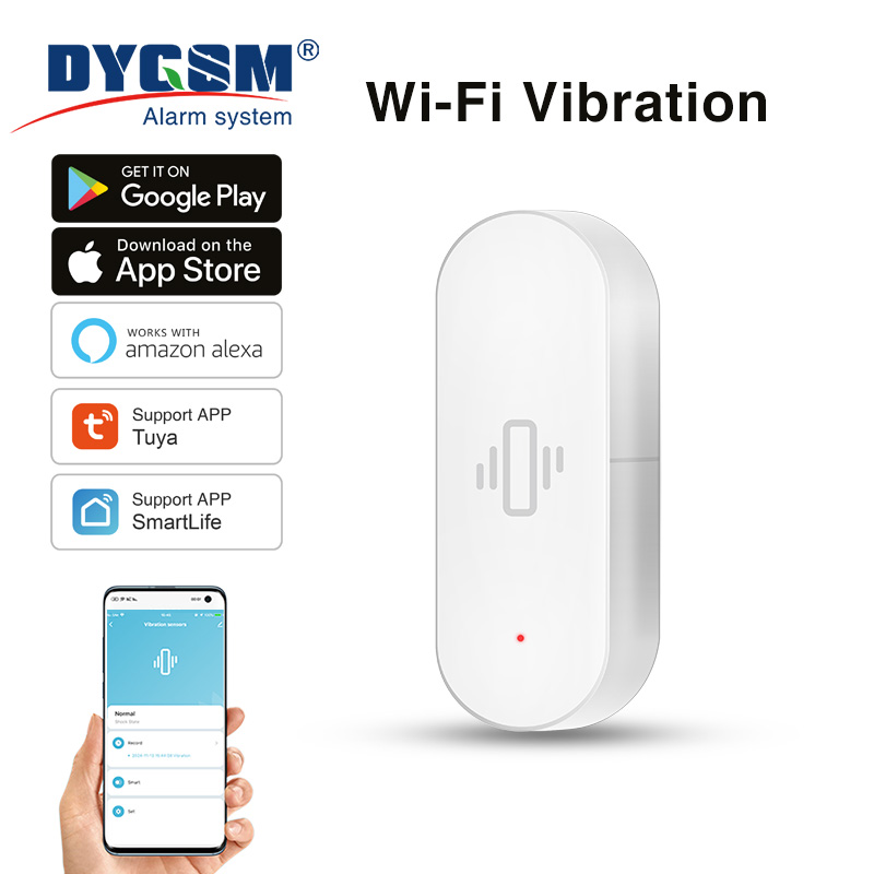 Home Assistant Tuya - เซ็นเซอร์ตรวจจับการสั่นสะเทือน Tuya WiFi, การตรวจจับที่แม่นยำ, การแจ้งเตือนอัจฉริยะ, ชีวิตที่ปลอดภัยจากมุมมองความปลอดภัย,