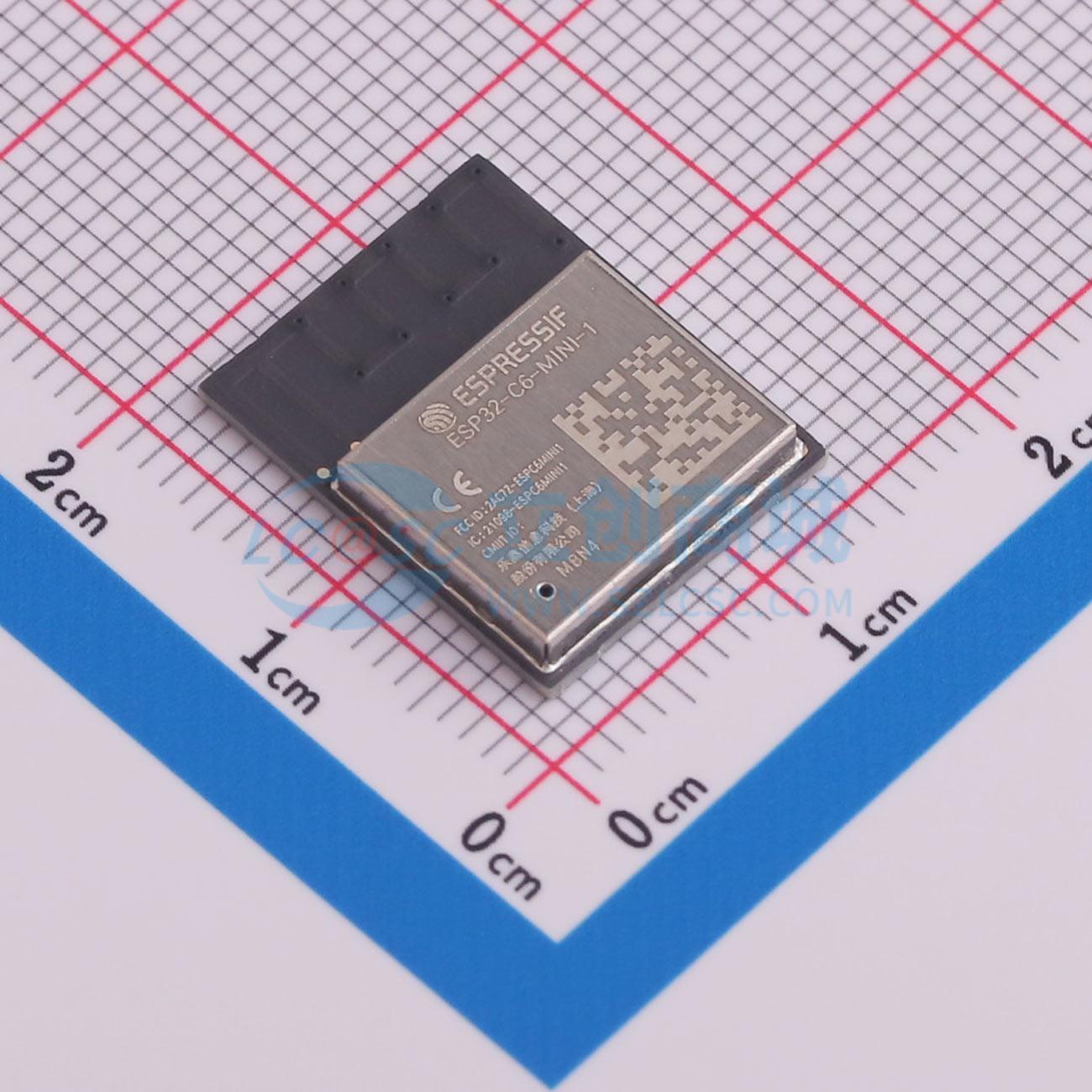 Smart Home Module Iot - 4 ชิ้น ESP32-C6-MINI-1-N4 SMD-53P ESP32-C6FH4 I2C