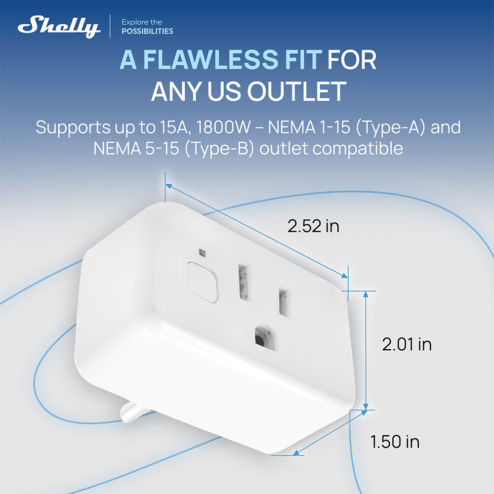 ปลั๊กไฟอัจฉริยะ Shelly Plug US - Shelly Plug บทวิจารณ์และราคา
