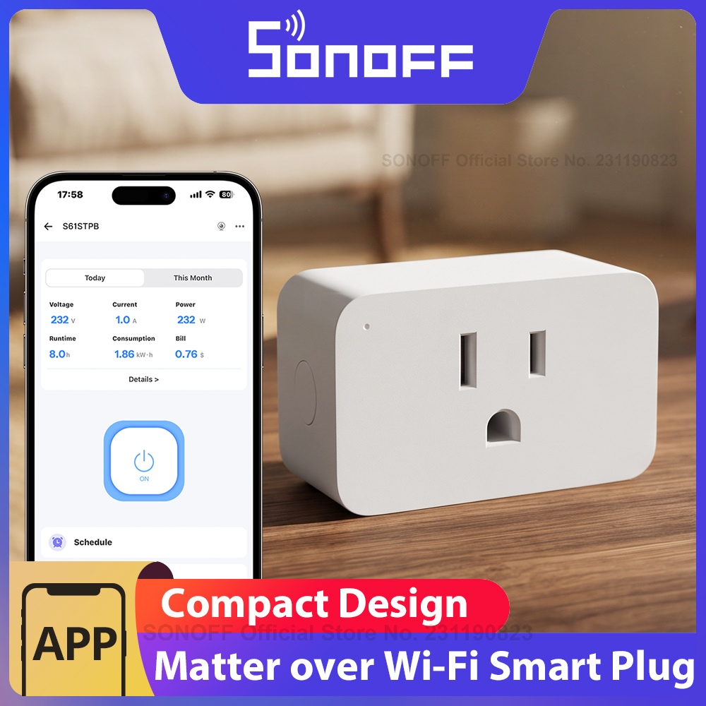 SONOFF S61STPB iPlug Gen2 Type - Shelly Plug บทวิจารณ์และราคา
