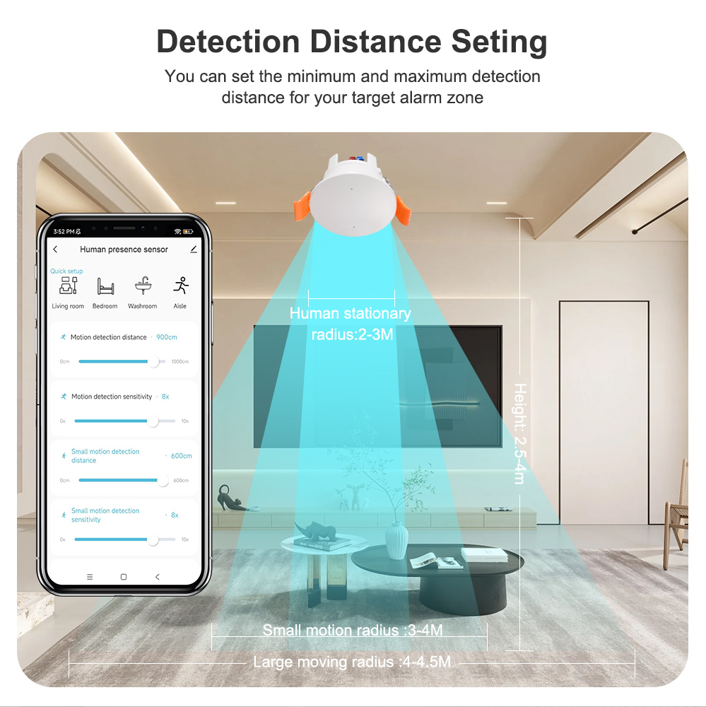 ZigBee MmWave Radar Human Pres - Tasmota บทวิจารณ์และราคา