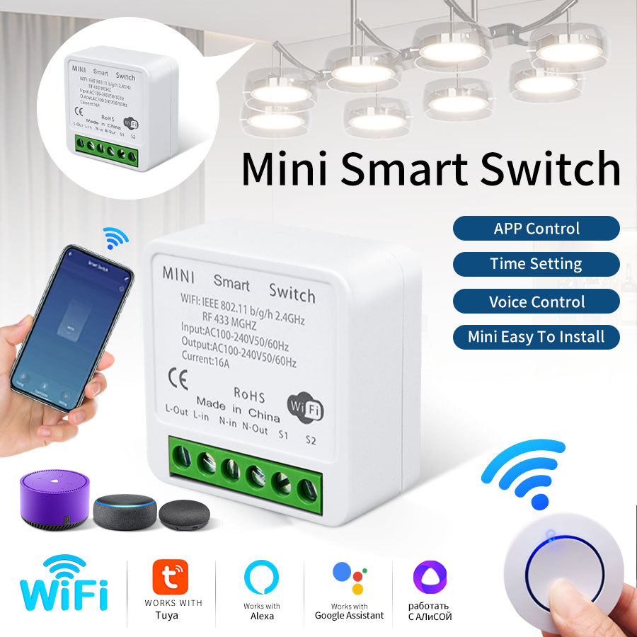 RF433Mhz 16A/20A ทูย่า ไวไฟสมา - Smart Relay Tuya บทวิจารณ์และราคา